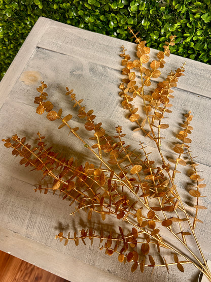 29 Inch Gold Eucalyptus Bush