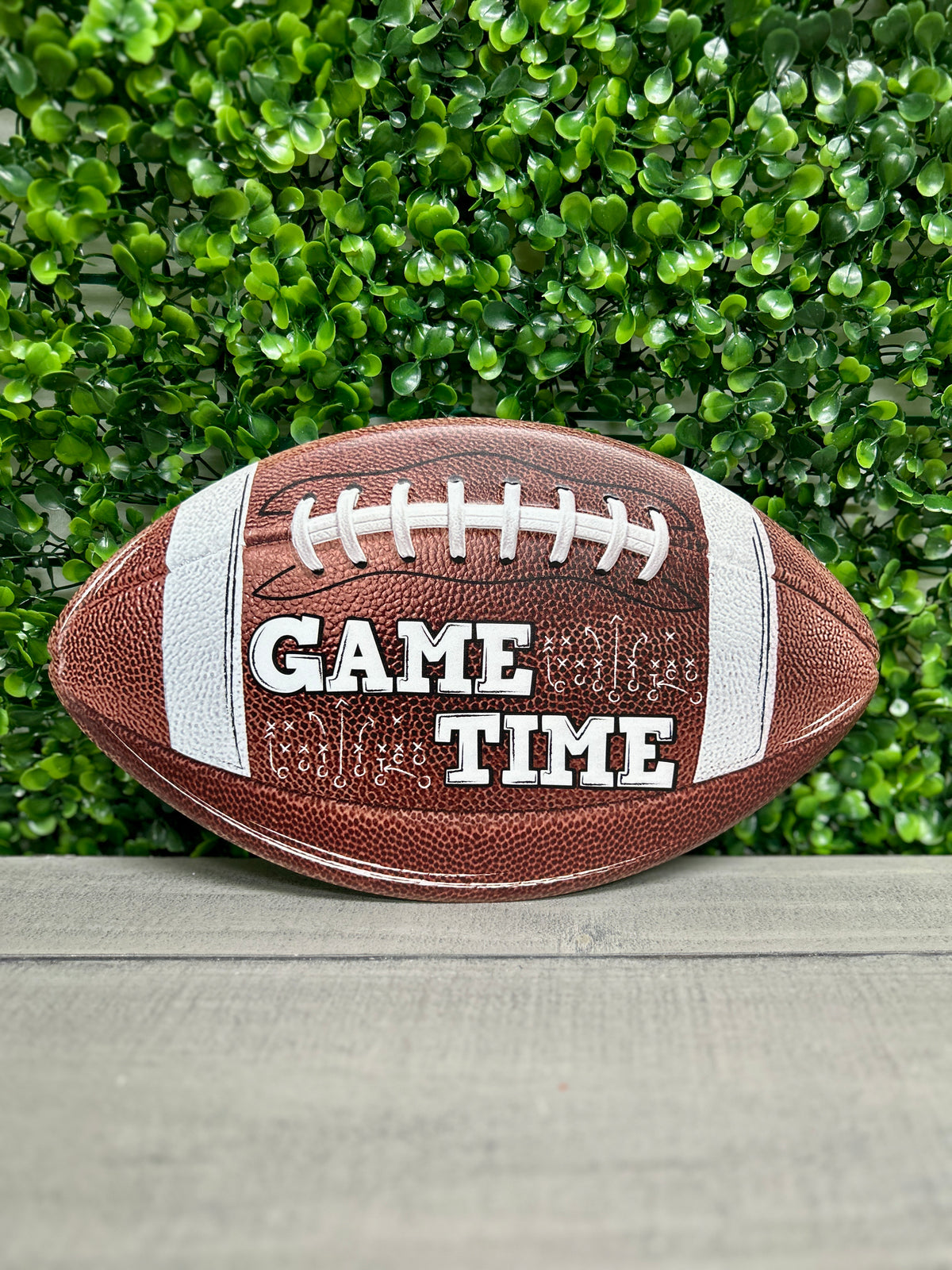 11 Inch Game Time Football Sign