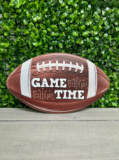 11 Inch Game Time Football Sign