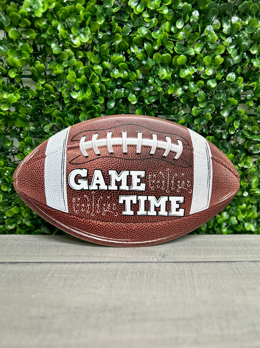 11 Inch Game Time Football Sign