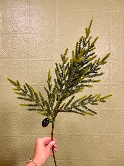 30 Inch Soft Touch Evergreen Pine Spray