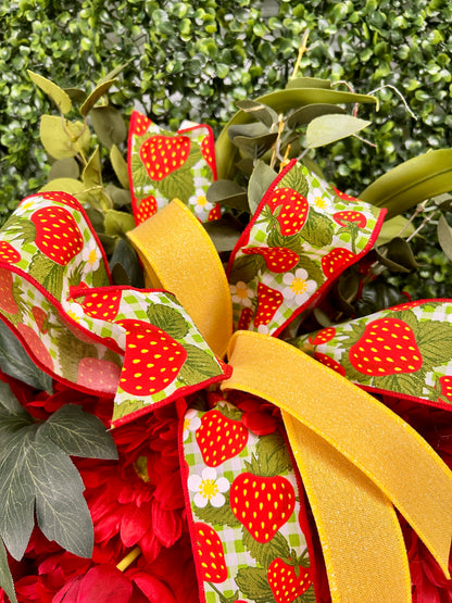 Strawberry Floral Wreath