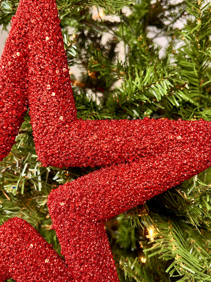 14 Inch Red Star Ornament