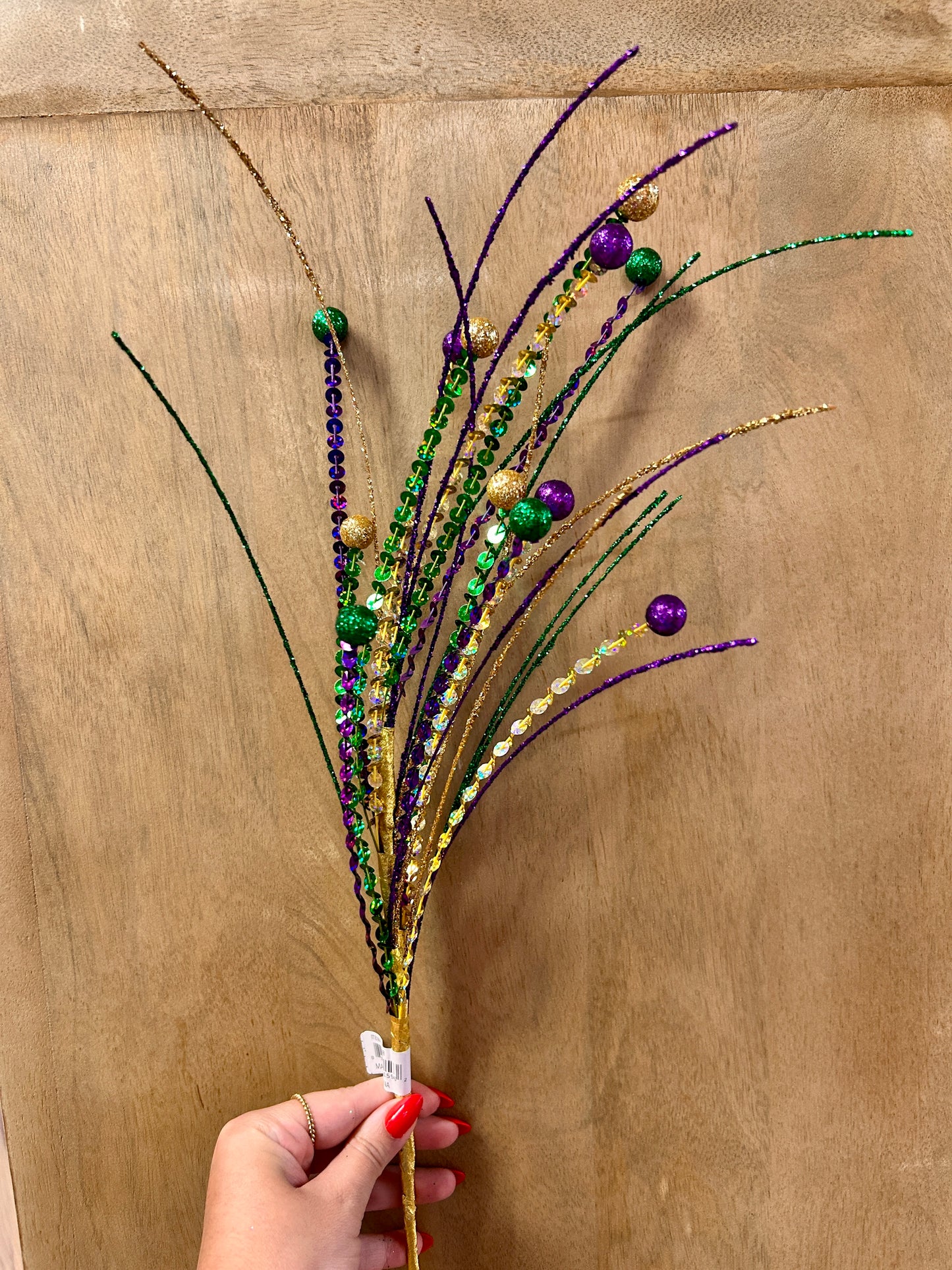 26 Inch Mardi Gras Laser Sequin Glitter Ball Spray