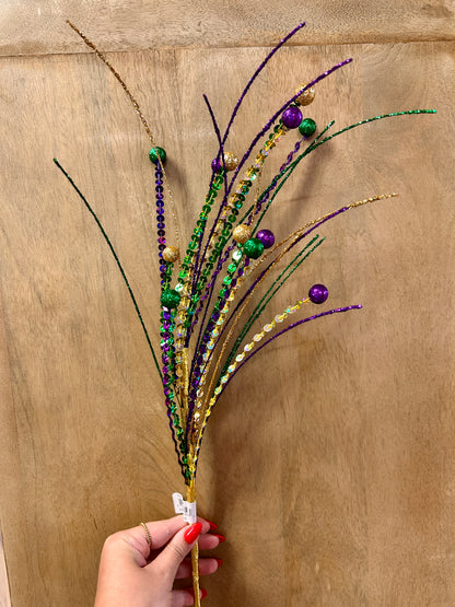 26 Inch Mardi Gras Laser Sequin Glitter Ball Spray