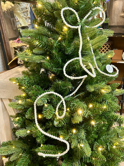 94 Inch Faux Pearl Bead Wired Garland