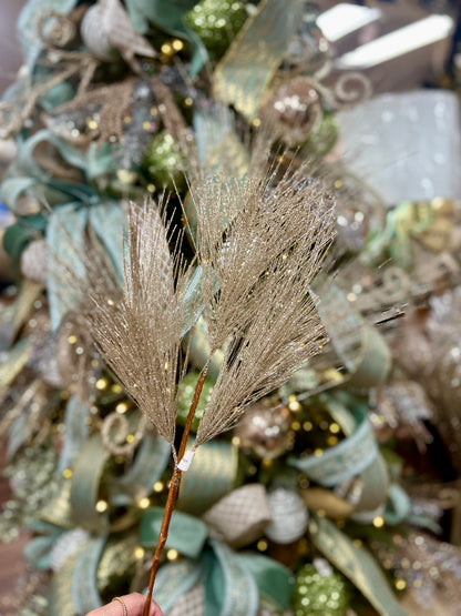 25 Inch Champagne Pine And Needle Branch