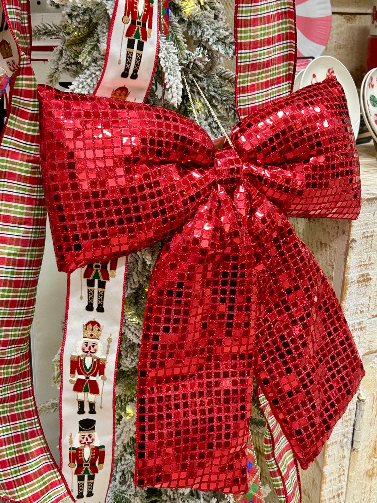 18 Inch Red Bow Ornament
