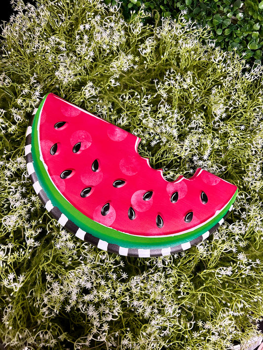 12 Inch Embossed Polka Dot Watermelon Sign