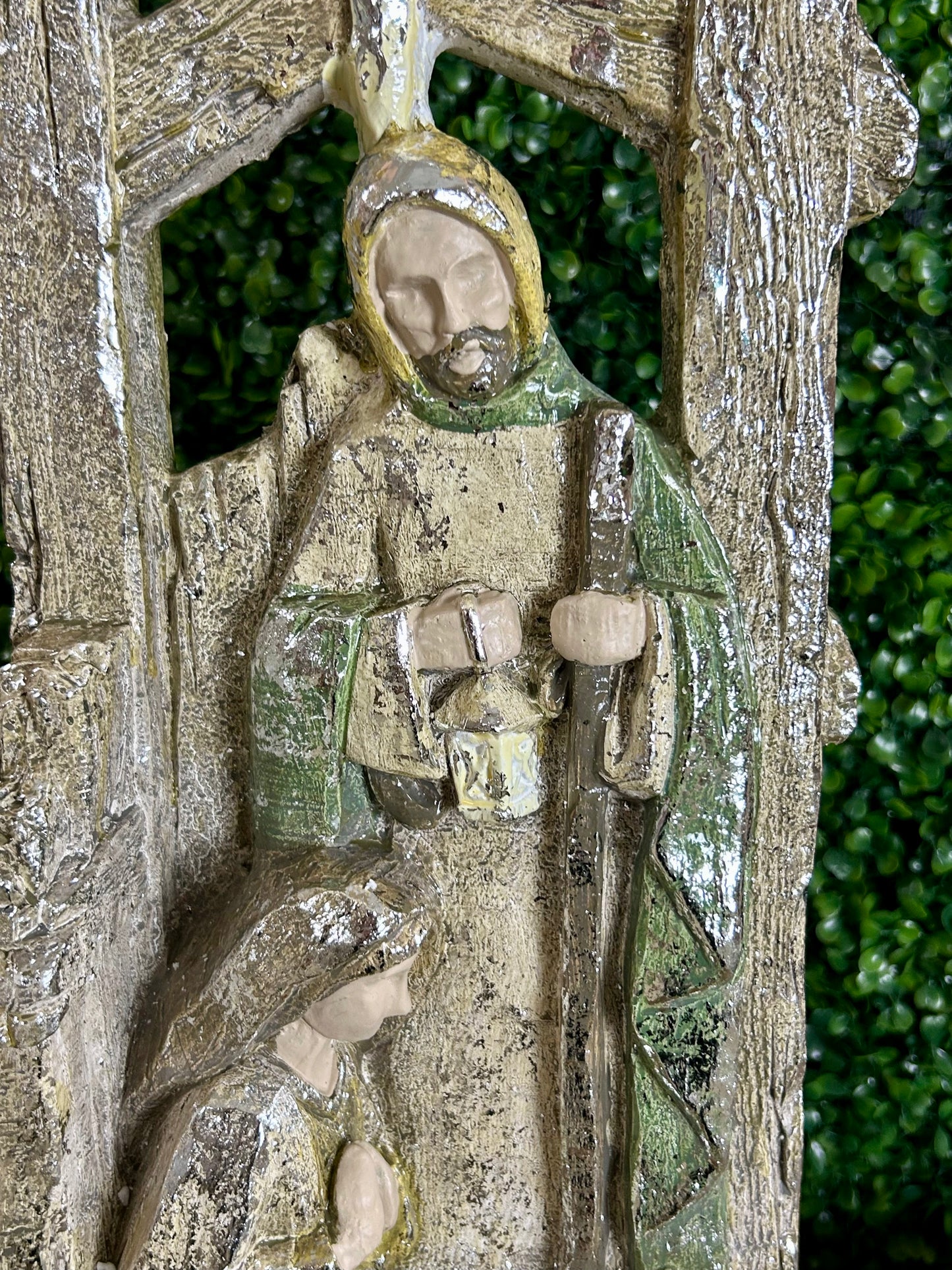 19.5 Inch Paperstone Metallic Holy Family