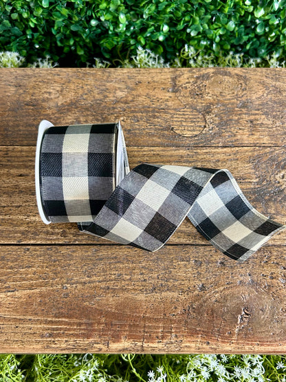2.5 Inch By 10 Yard Country Buffalo Gingham Ribbon