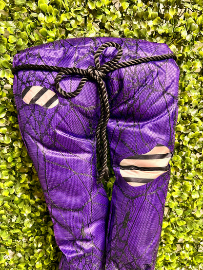 16.5 Inch Purple And Black Frankenstein Legs Decor Kit