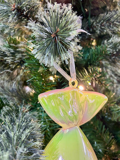 12 Inch Yellow Iridescent Candy Ornament Two Styles