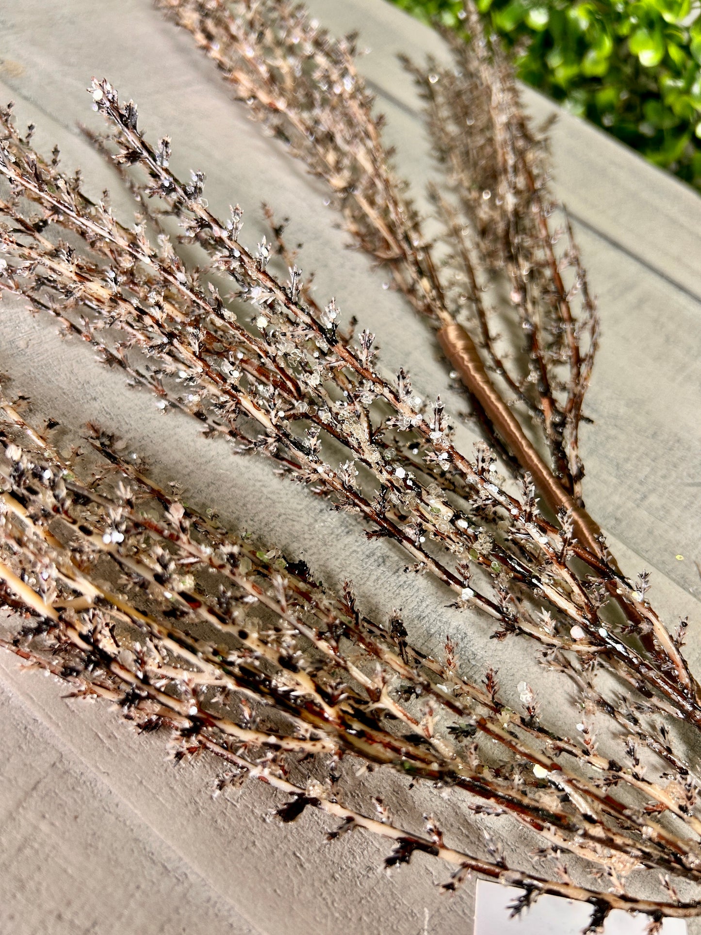 31 Inch Natural Ice Pampas Spray