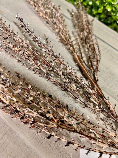 31 Inch Natural Ice Pampas Spray