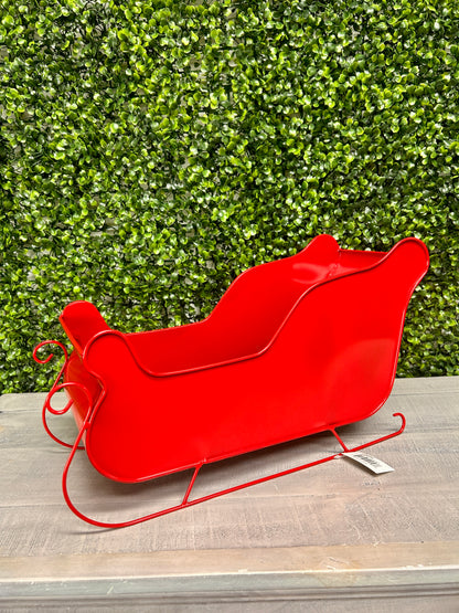 Metal Holiday Sleigh Three Assorted