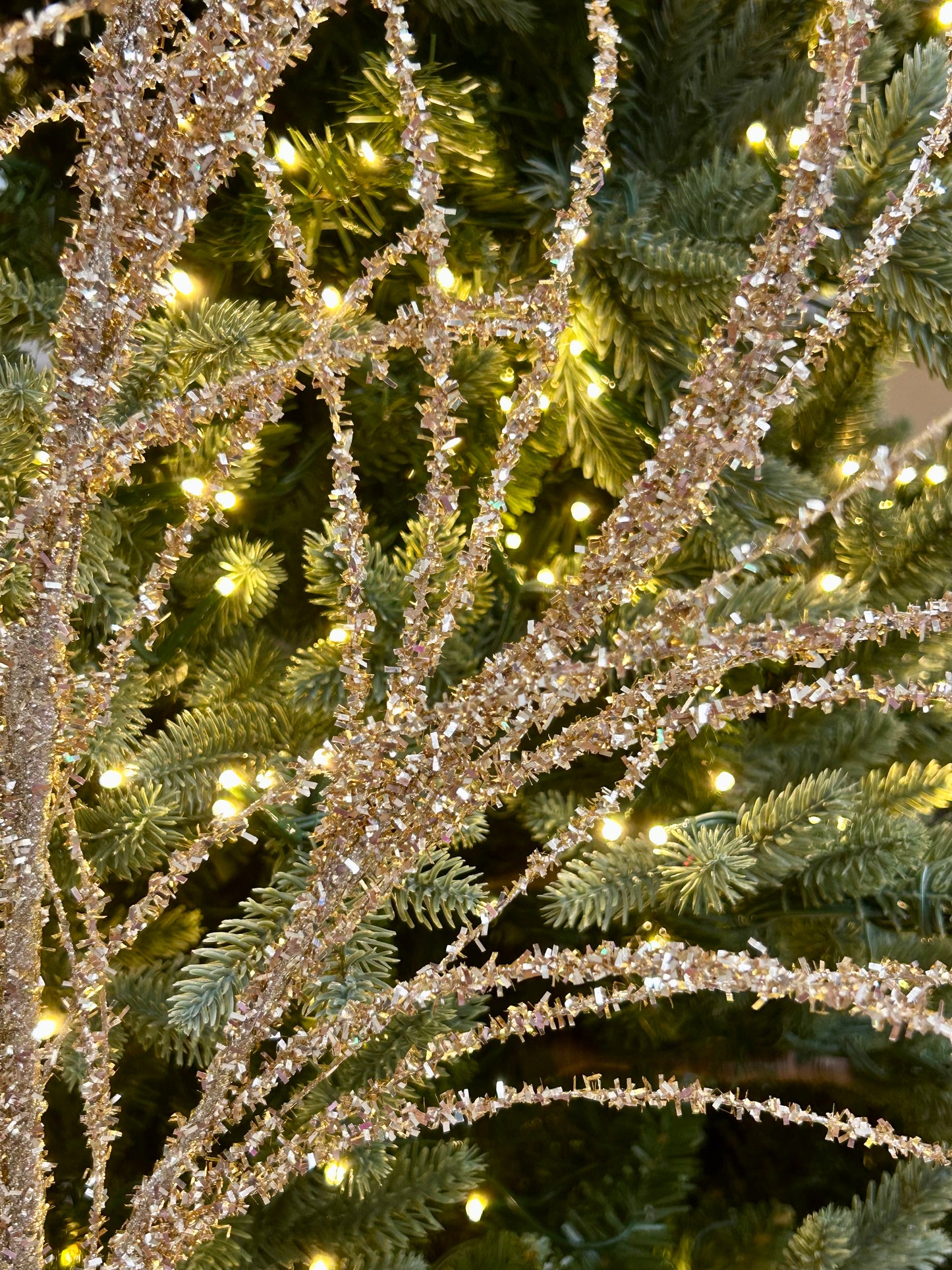 32 Inch Champagne Pine Spray