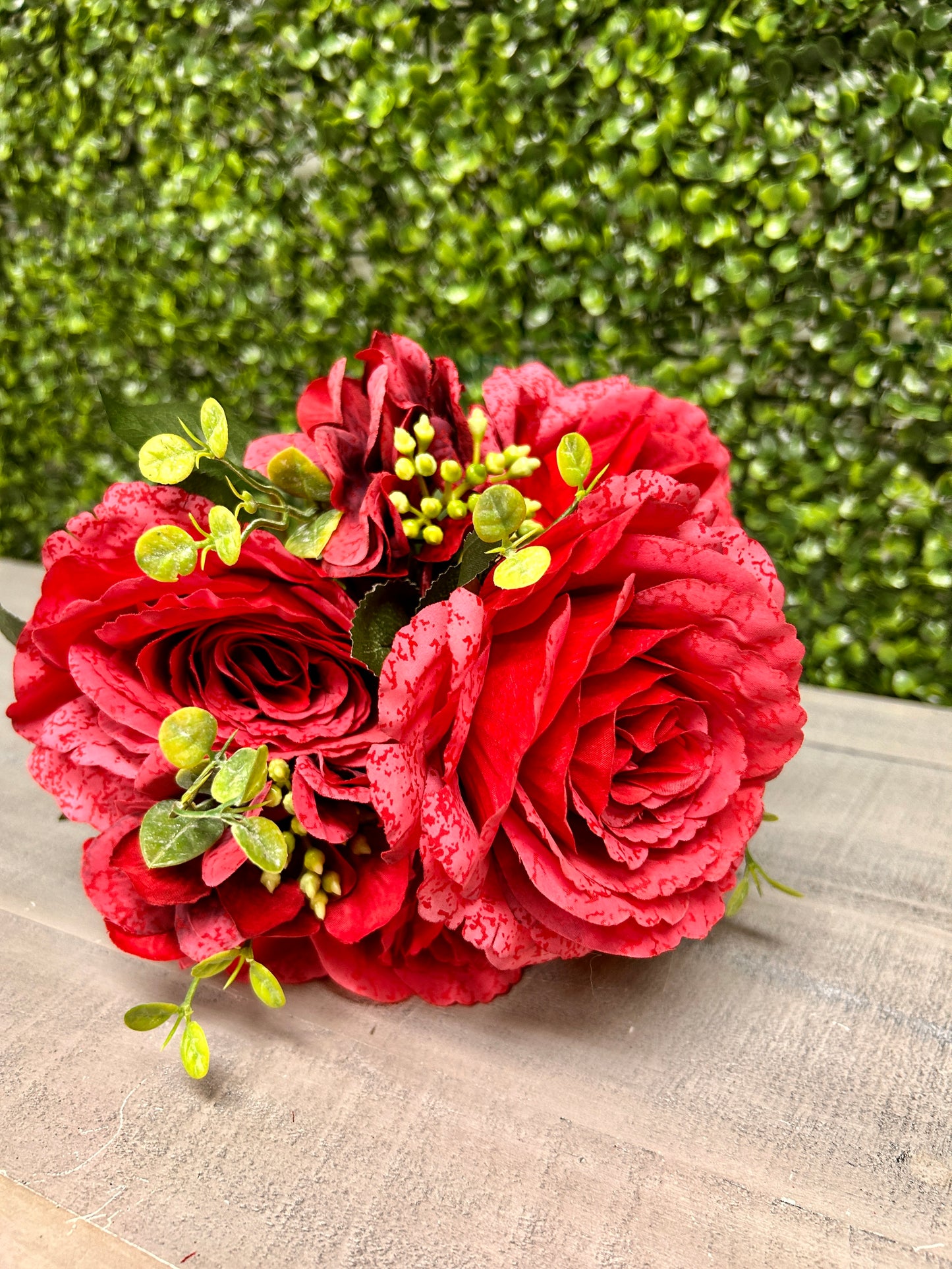 18 Inch Red Rose Hydrangea Bush