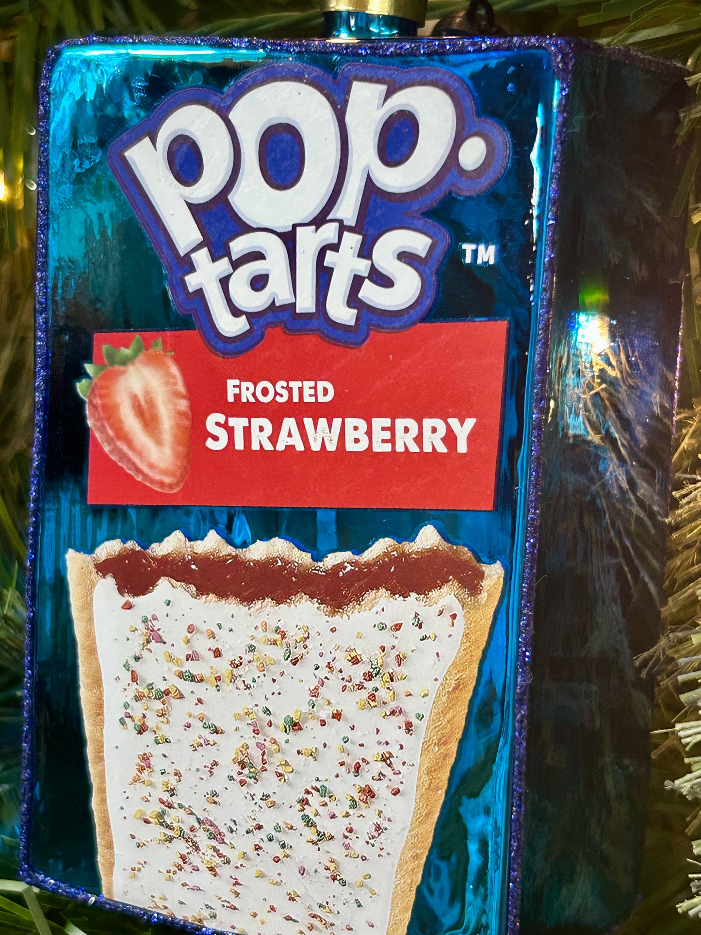 Kat And Annie Pop-Tart Frosted Strawberry Ornament