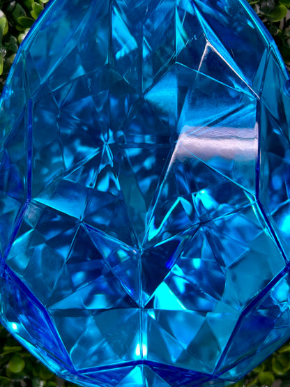 9 Inch Blue Acrylic Rain Drop Diamond Ornament