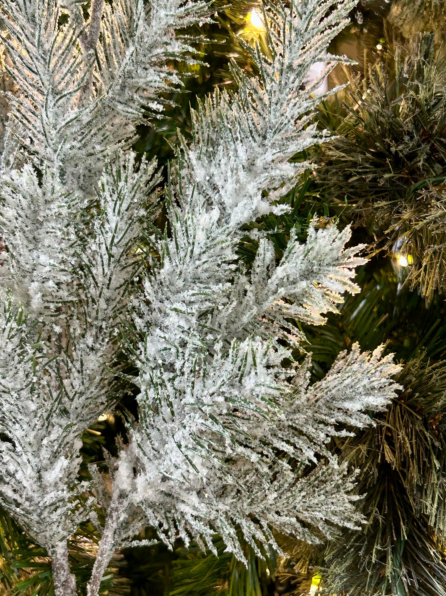 32 Inch Snow Pine Spray