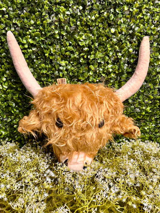 18 Inch Highland Cow Head Decor