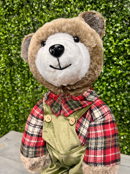 20 Inch Plaid Standing Bear