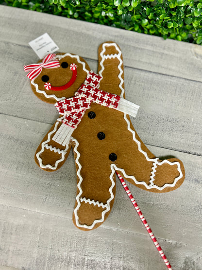 19.5 Inch Holiday Gingerbread Man Pick Two Styles