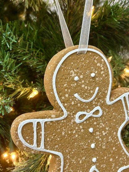 8 Inch Jumbo Gingerbread Ornament Three Styles