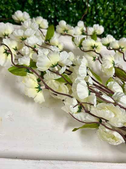36 Inch Cream Blossom Bush