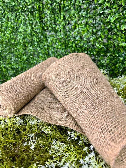 12 Inch By 10 Yard Natural Loose Weave Burlap Roll Garland