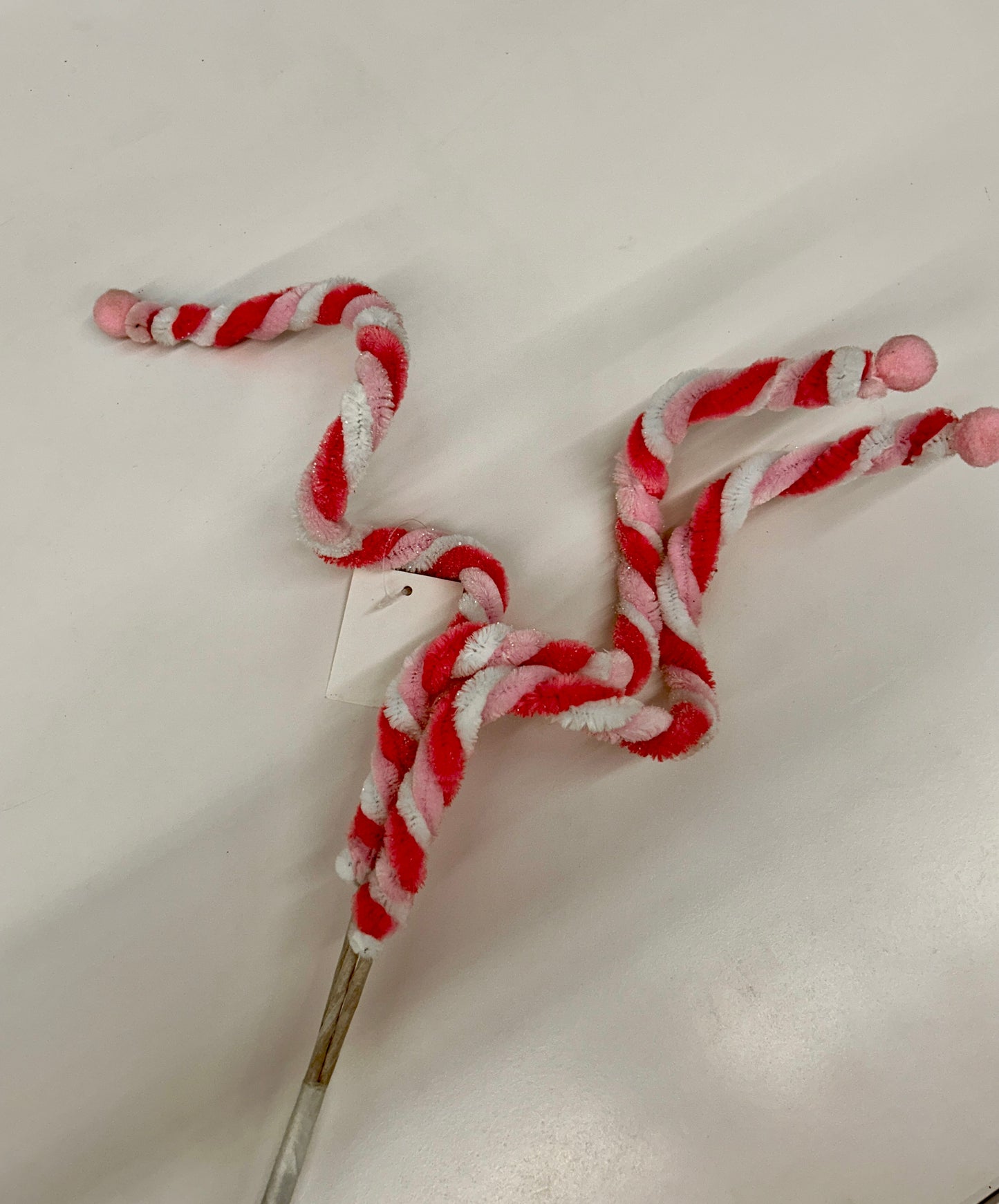 24 Inch Pink Spiral Candy Pick