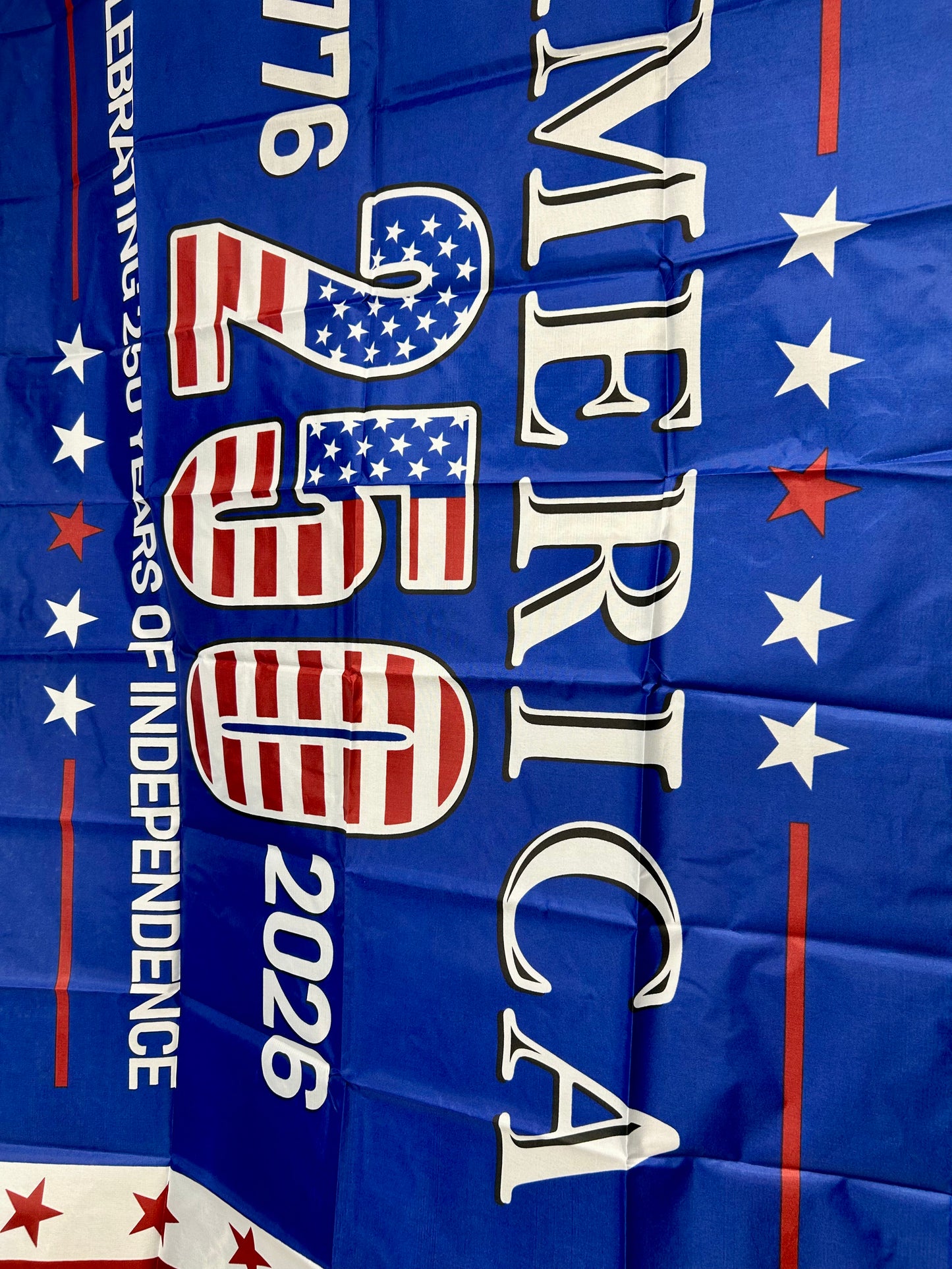 3 Foot By 5 Foot 250 Years Of Independence American Flag