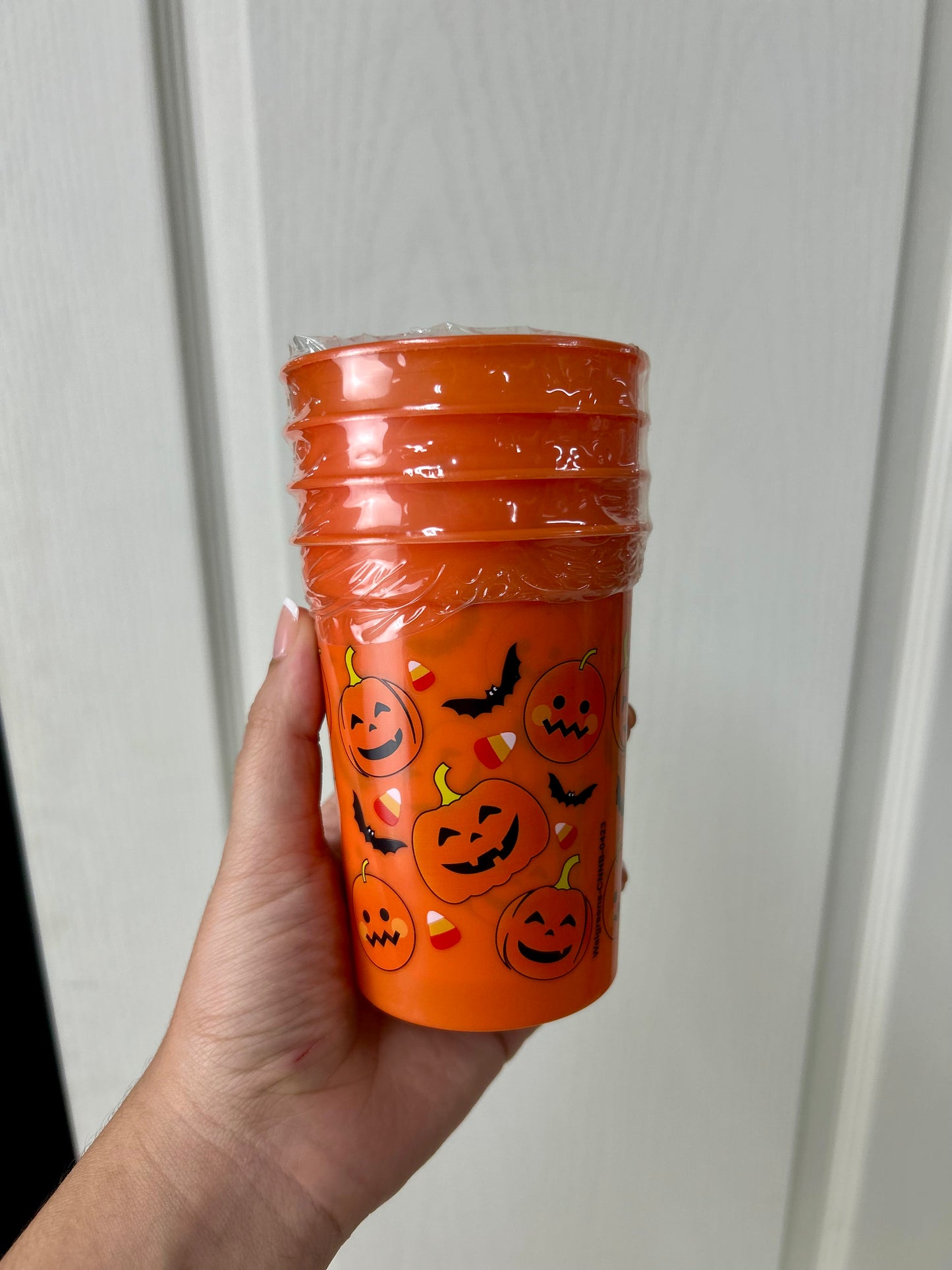 Halloween Party Cup Set Pumpkins Bats And Candy Corn
