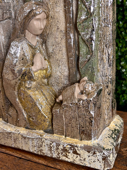 19.5 Inch Paperstone Metallic Holy Family