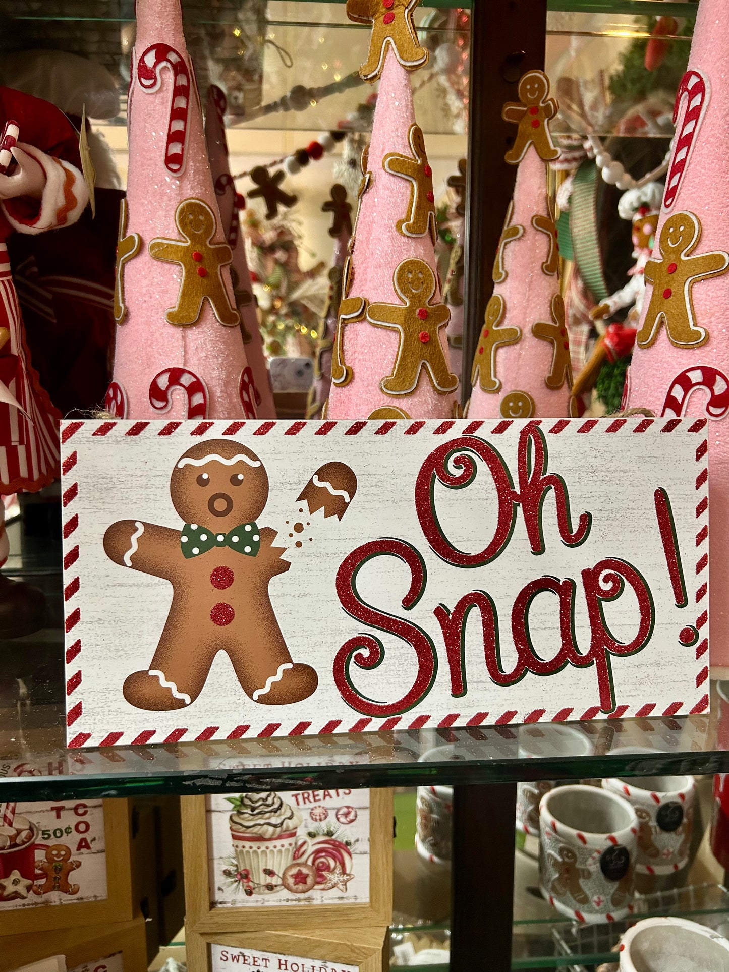 12.5 Inch "Oh Snap!" Glitter Wood Sign