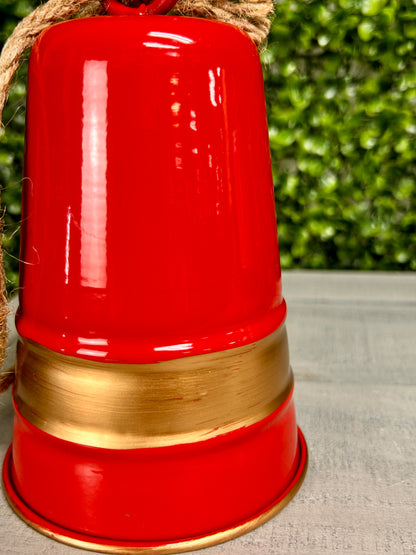 Metal Striped Bell Three Assorted