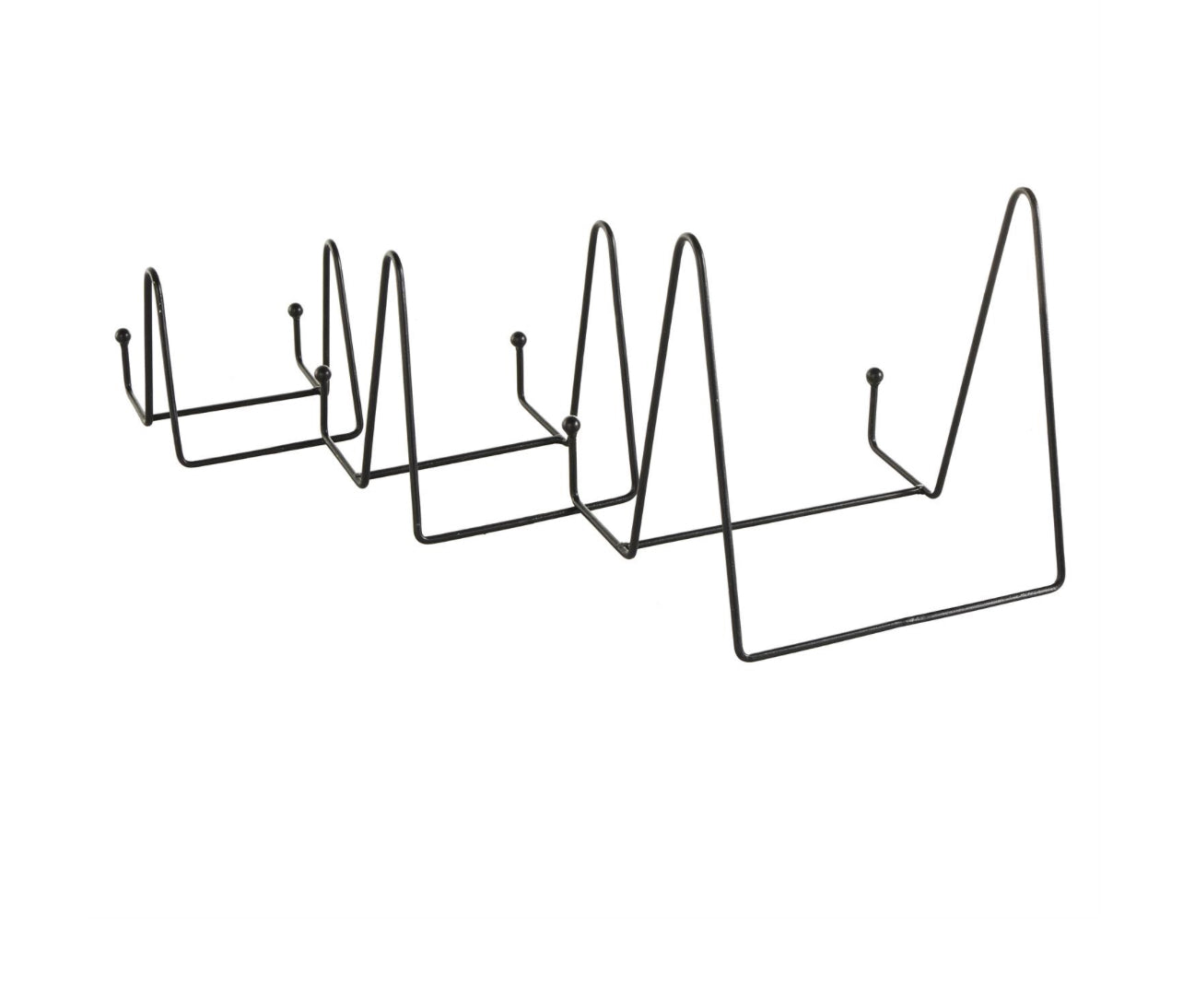 Black Metal Wide Triangle Display Easel Three Sizes