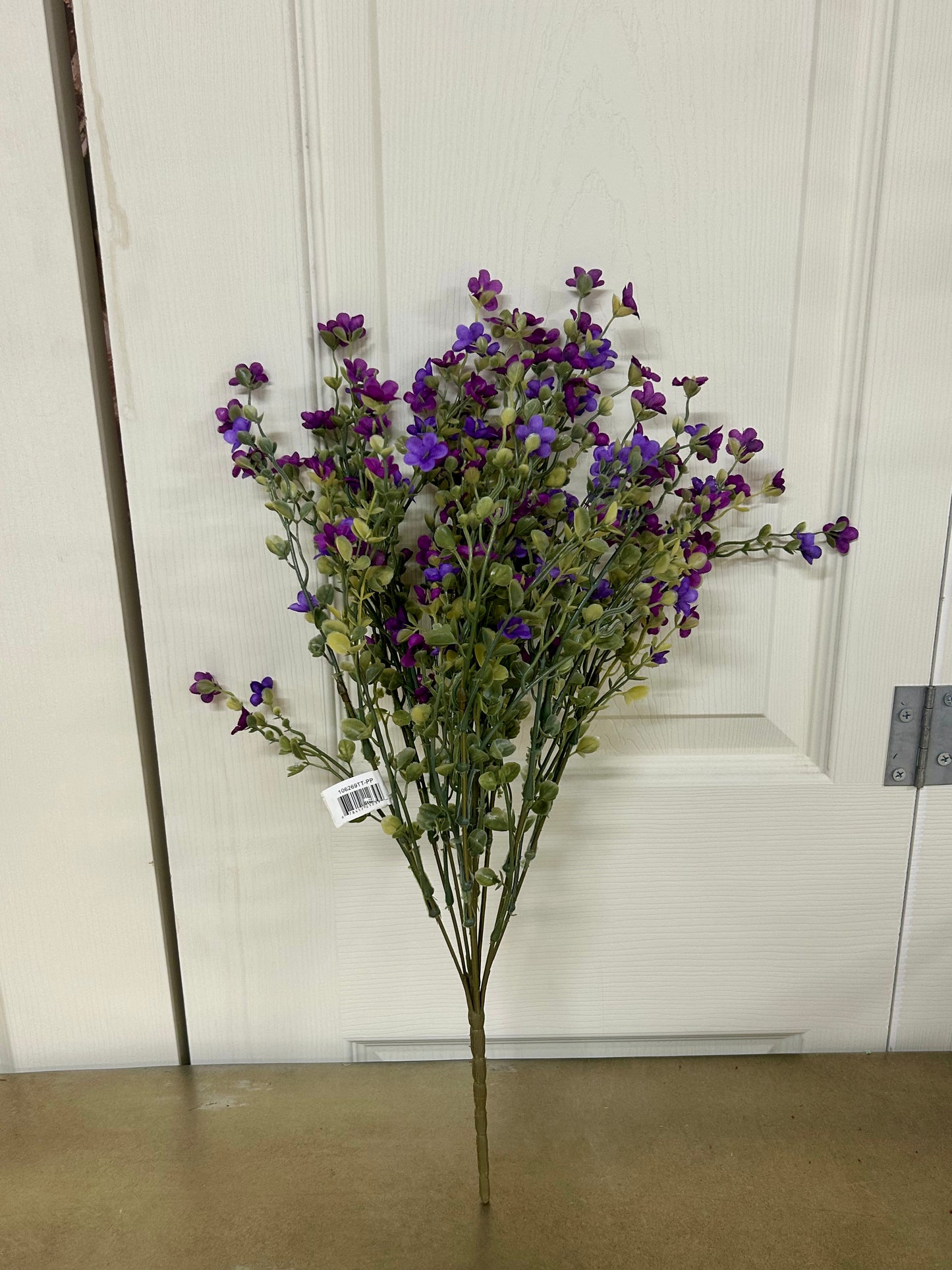 19.5 Inch Purple Wax Flower Bush