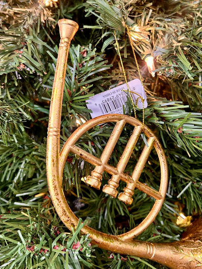 9.5 Inch - 10 Inch Gold Music Instrument Ornament Three Styles