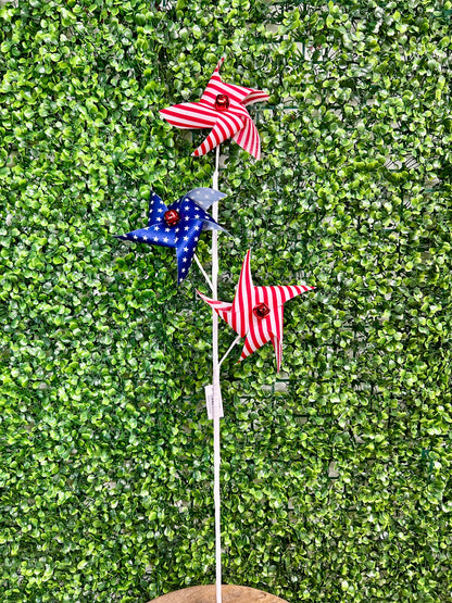 29 Inch Stars And Stripes Pinwheel Spray