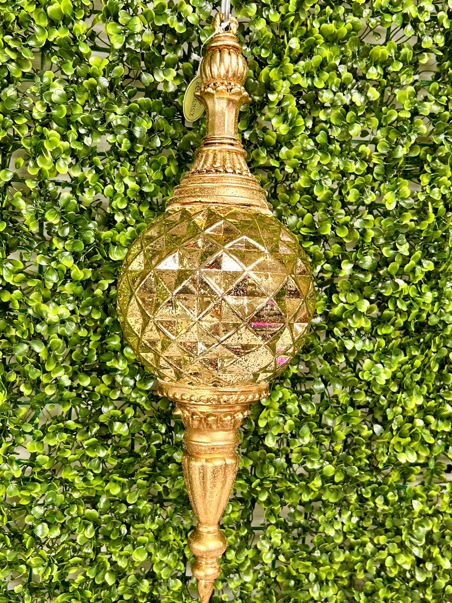 18 Inch Gold Glitter Mercury Finial Ornament