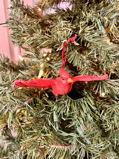 Resin Cardinal Ornaments Three Styles