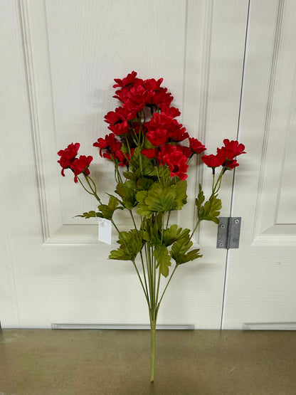 19.5 Inch Red Wild Daisy Bush