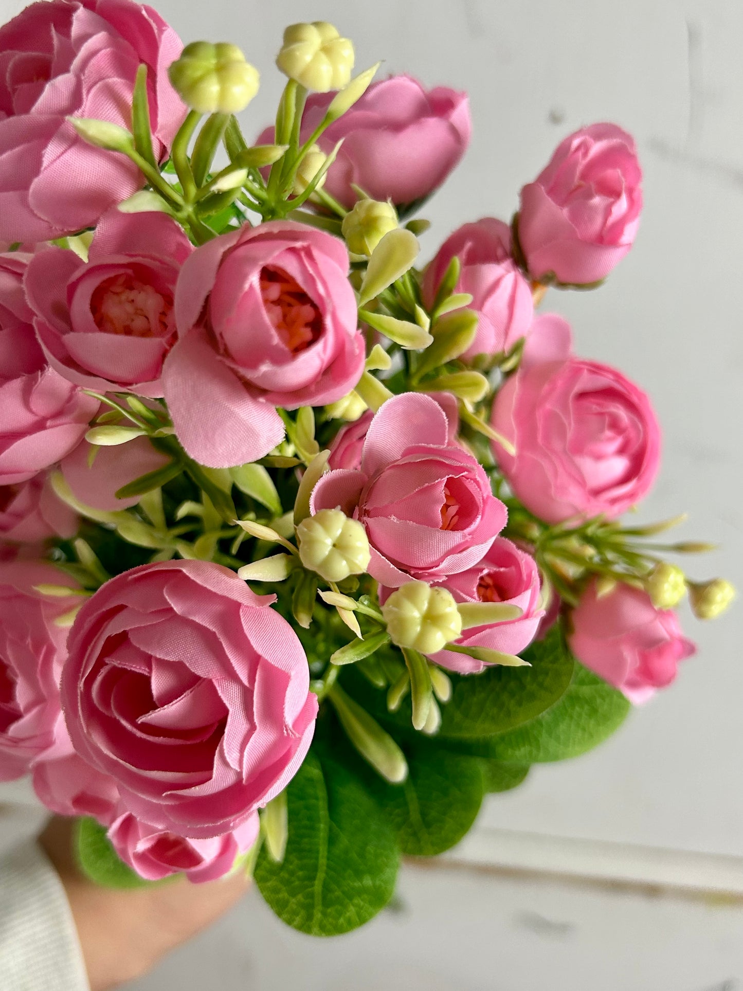 Pink Mini Ranunculus Bush