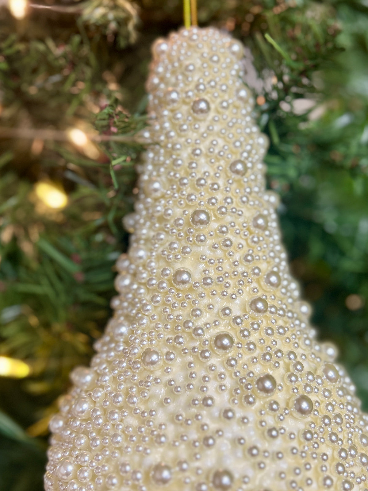 13 Inch Pearl Teardrop Hang Decor
