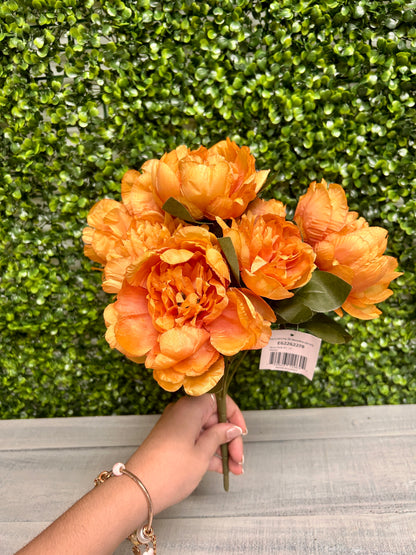 14 Inch Orange Peony Bush
