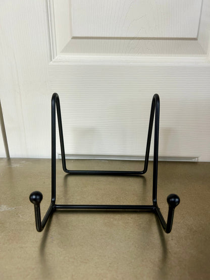 Black Metal Wide Triangle Display Easel Three Sizes