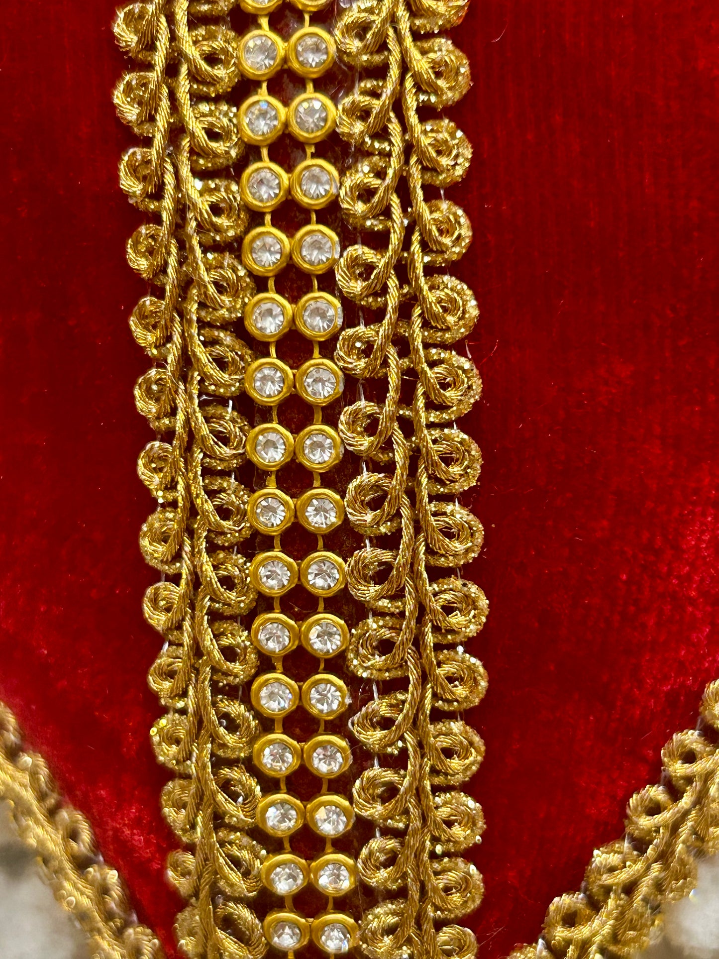 7 Inch Red Velvet Heart Ornament