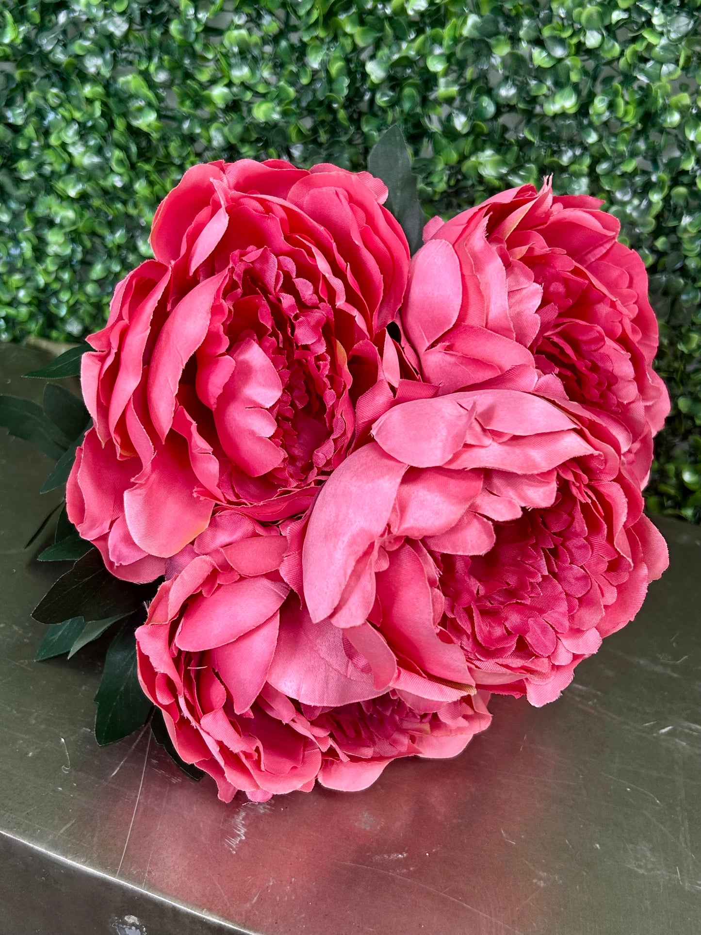 20 Inch Dark Pink Peony Bush